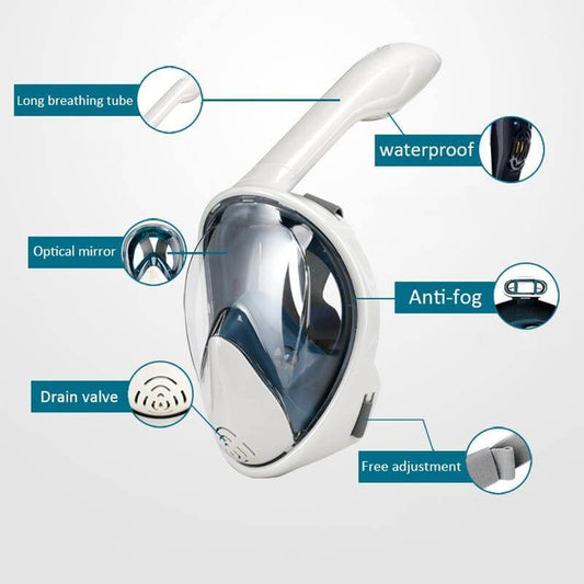 Full Face Diving Mask with Anti-Fog Feature