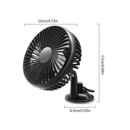 Car Fan with Adjustable Wind Cooling Feature