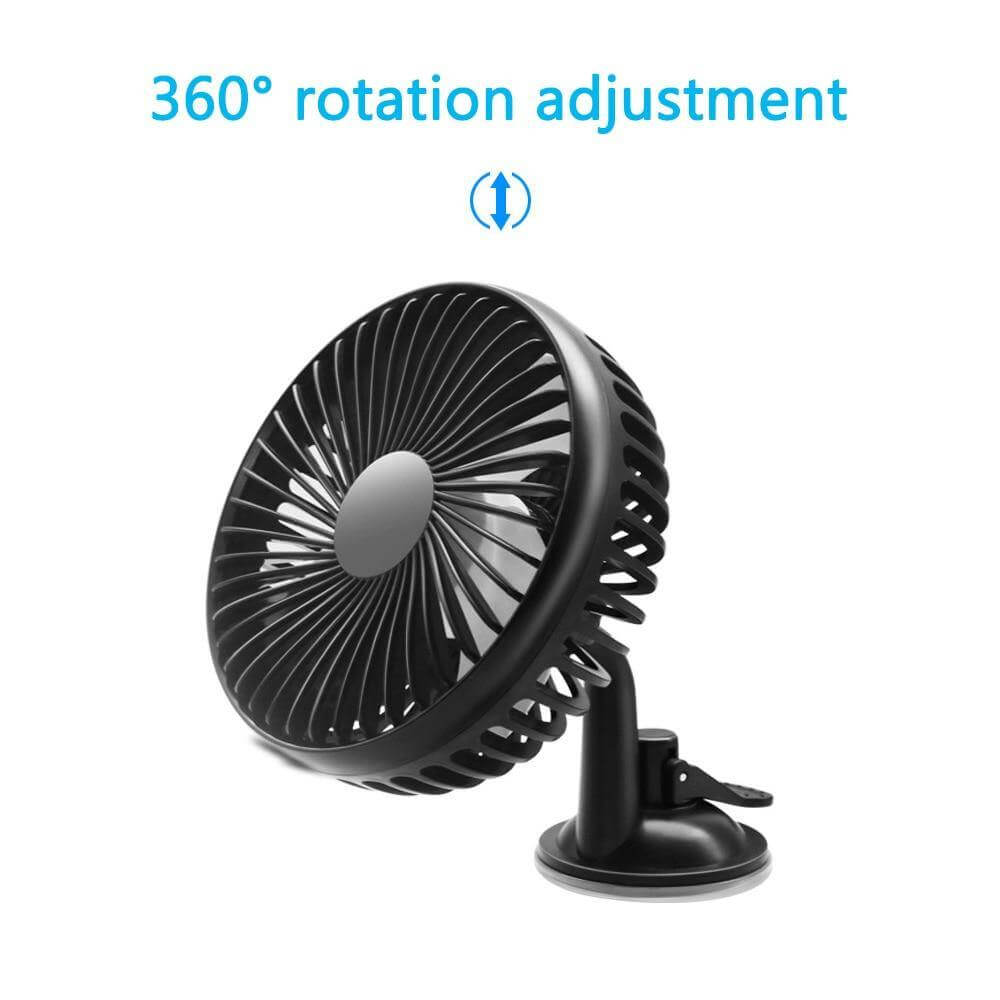 Car Fan with Adjustable Wind Cooling Feature
