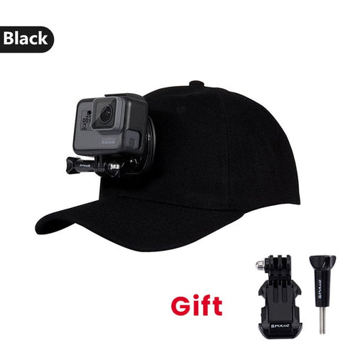 Hat with Adjustable Mount for Action Camera