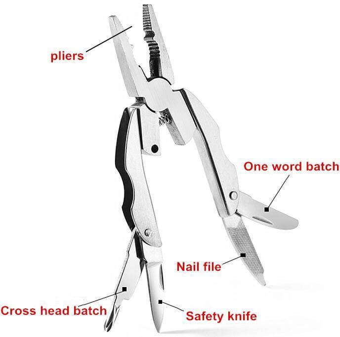 6-in-1 Portable Keychain Tool Set for Camping and Travel