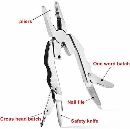 6-in-1 Portable Keychain Tool Set for Camping and Travel