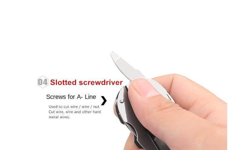 6-in-1 Portable Keychain Tool Set for Camping and Travel