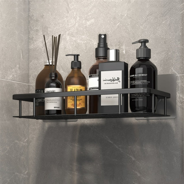 Metal Bathroom Shelves with Suction Cups