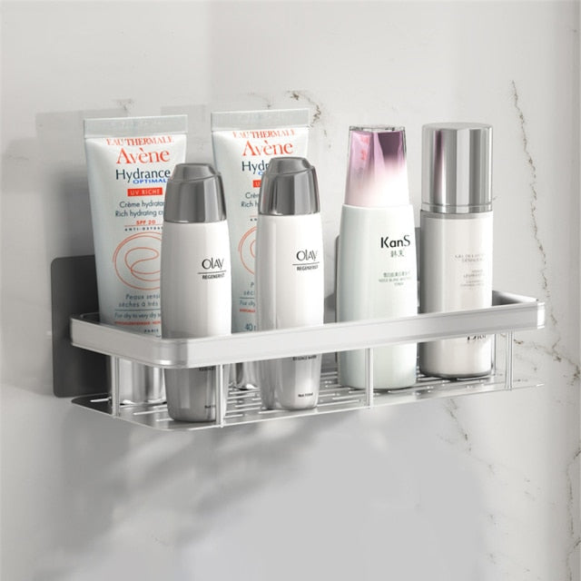 Metal Bathroom Shelves with Suction Cups