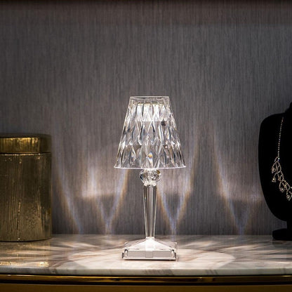 LED Table Lamp with Sparkling Crystal Touch – Elegant Design