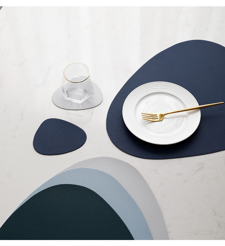 Vibrant Triangle Table Mat and Coaster Collection