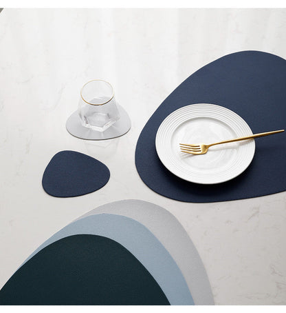 Vibrant Triangle Table Mat and Coaster Collection