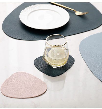 Vibrant Triangle Table Mat and Coaster Collection