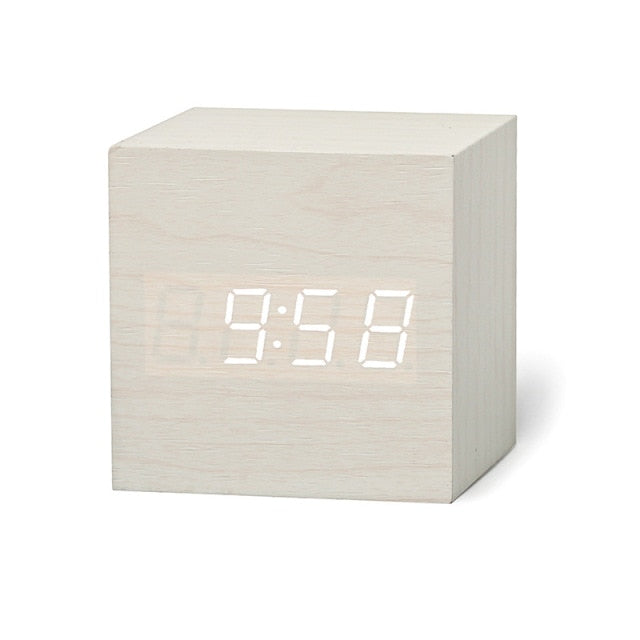 Square Digital LED Alarm Clock