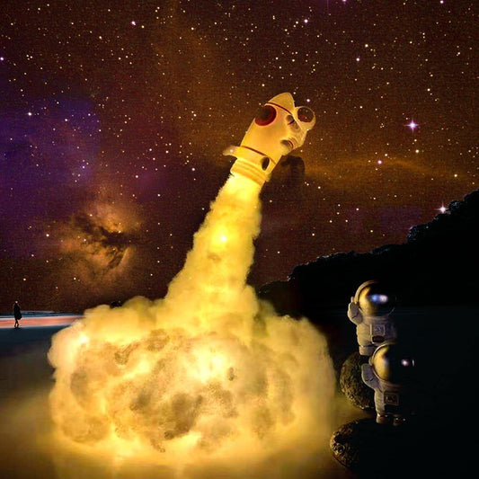 Colorful Cloud Night Light – Astronaut Design