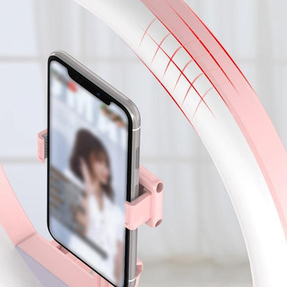 Dimmable Round LED Selfie Light with 3 Adjustable Modes - Foldable
