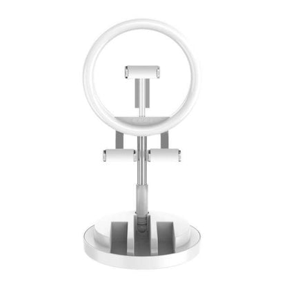 Dimmable Round LED Selfie Light with 3 Adjustable Modes - Foldable