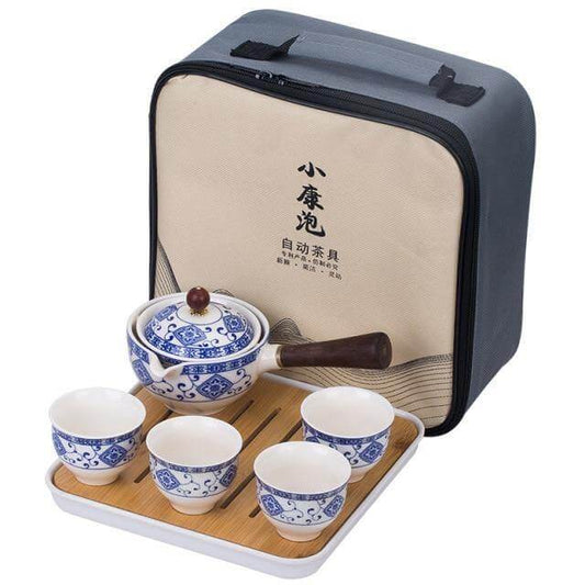Moving Teapot Filter Set in Unique Ceramic Design