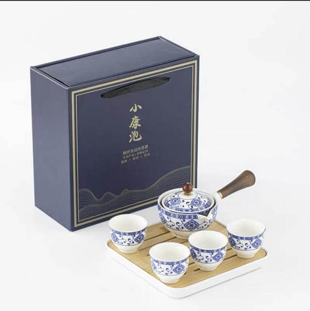 Moving Teapot Filter Set in Unique Ceramic Design