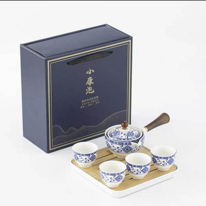 Moving Teapot Filter Set in Unique Ceramic Design