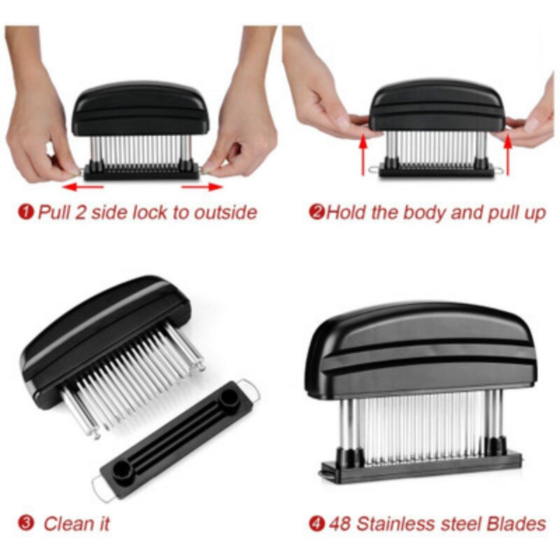 Easy-to-Use Stainless Steel Meat Tenderizer Tool