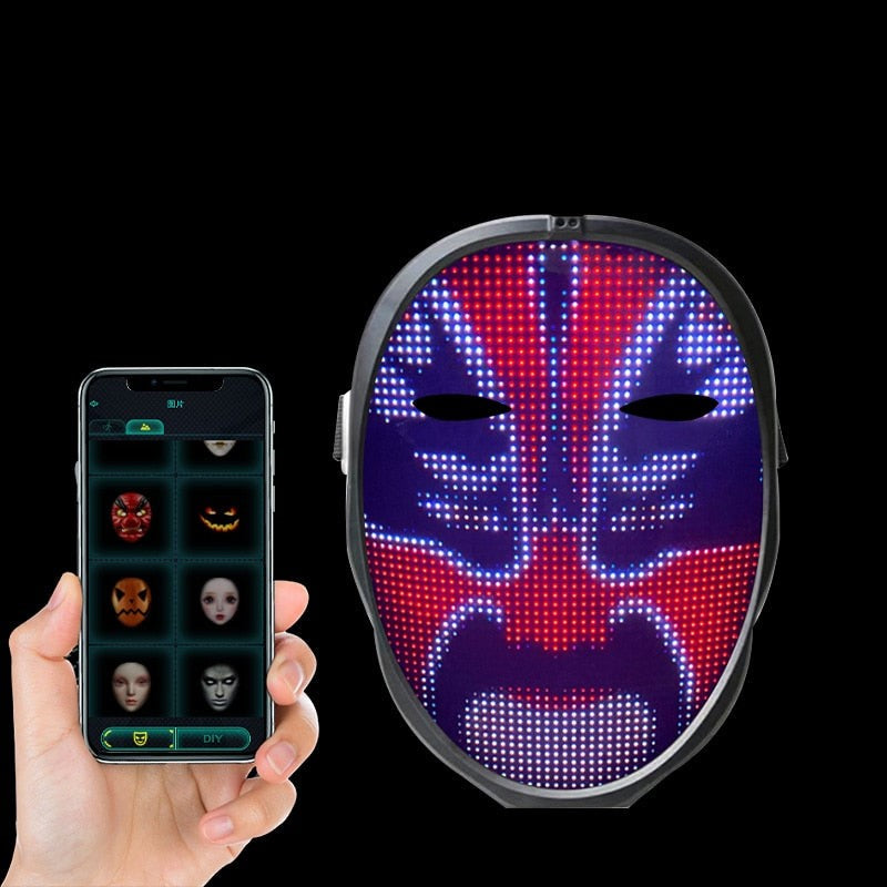 Illuminating Halloween Face Mask with App Control