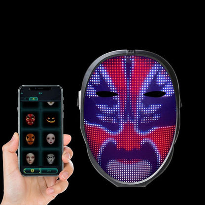 Illuminating Halloween Face Mask with App Control