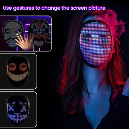 Illuminating Halloween Face Mask with App Control