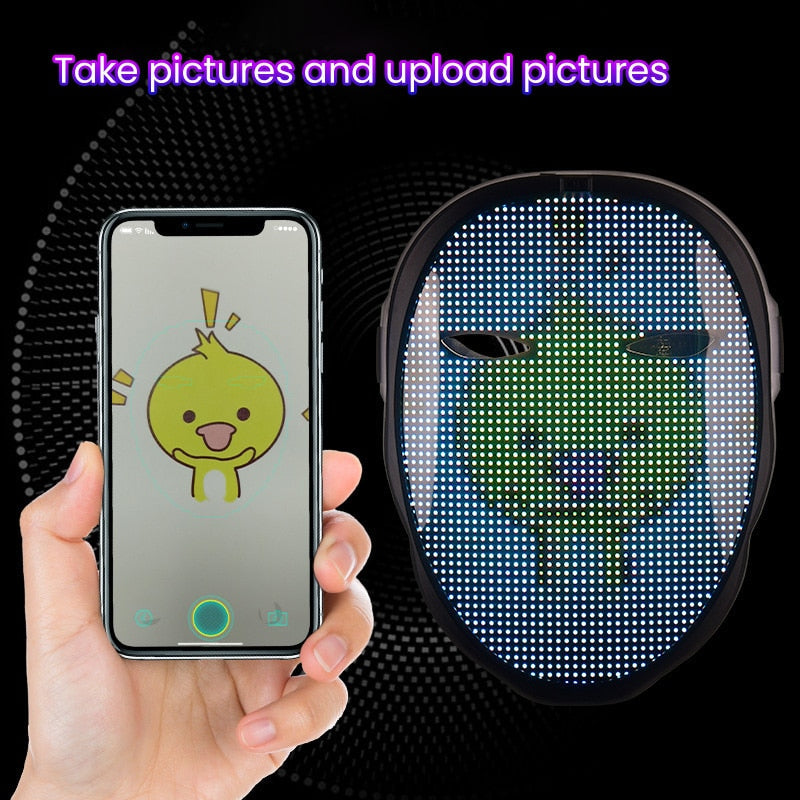 Illuminating Halloween Face Mask with App Control