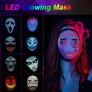 Illuminating Halloween Face Mask with App Control