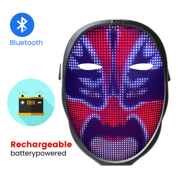 Illuminating Halloween Face Mask with App Control