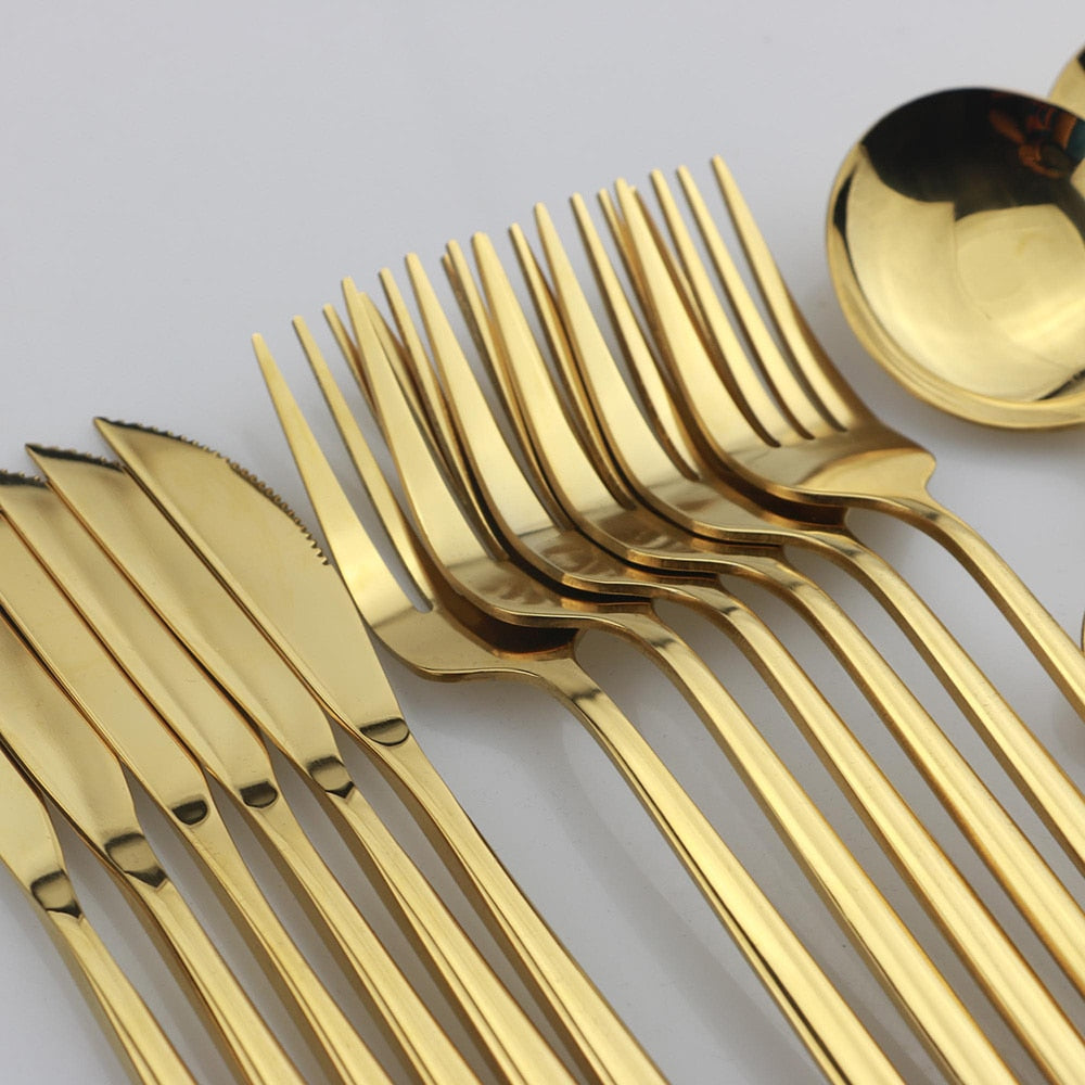 24-Piece Stainless Steel Cutlery Set
