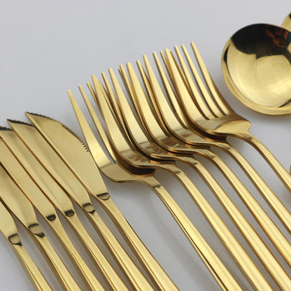 24-Piece Stainless Steel Cutlery Set