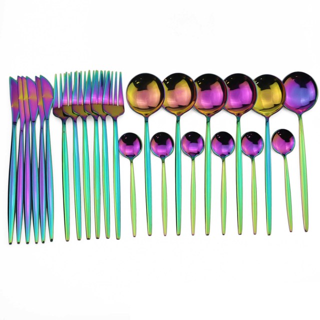 24-Piece Stainless Steel Cutlery Set
