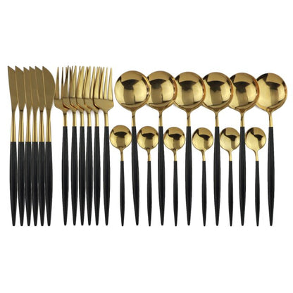 24-Piece Stainless Steel Cutlery Set