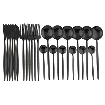 24-Piece Stainless Steel Cutlery Set