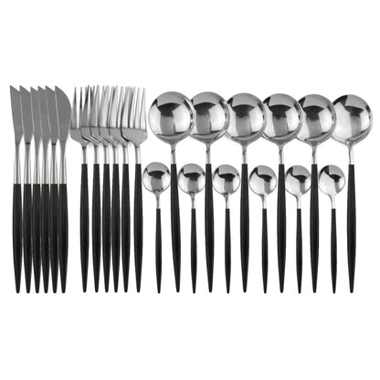 24-Piece Stainless Steel Cutlery Set