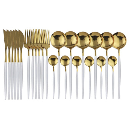 24-Piece Stainless Steel Cutlery Set