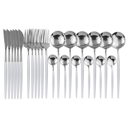 24-Piece Stainless Steel Cutlery Set