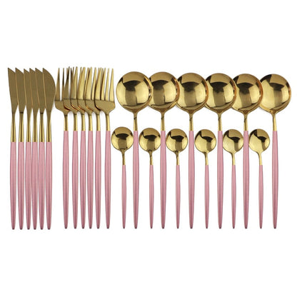 24-Piece Stainless Steel Cutlery Set