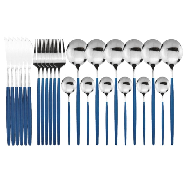 24-Piece Stainless Steel Cutlery Set