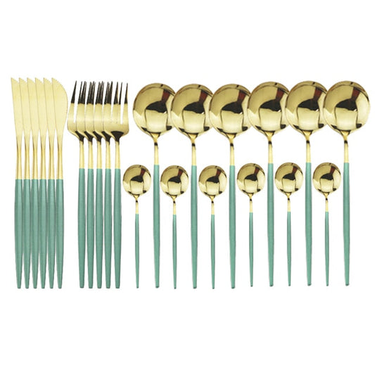 24-Piece Stainless Steel Cutlery Set