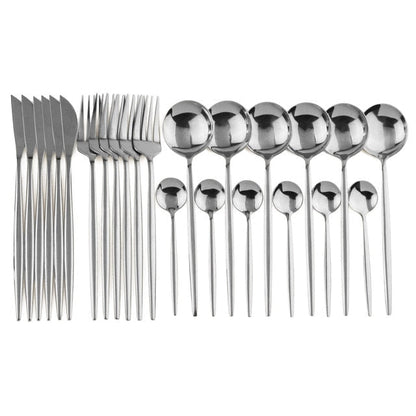 24-Piece Stainless Steel Cutlery Set