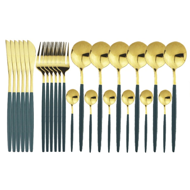 24-Piece Stainless Steel Cutlery Set