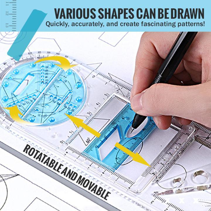 Buy One Get One Free | Multi-Function Drawing Ruler for Precision and Creativity