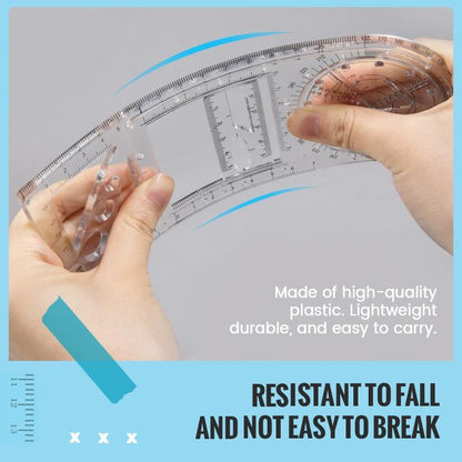 Buy One Get One Free | Multi-Function Drawing Ruler for Precision and Creativity