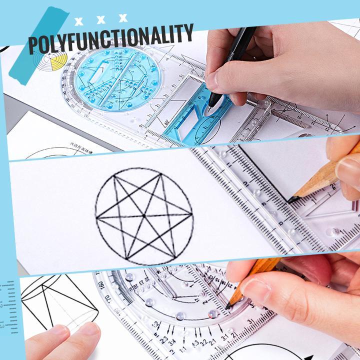 Buy One Get One Free | Multi-Function Drawing Ruler for Precision and Creativity