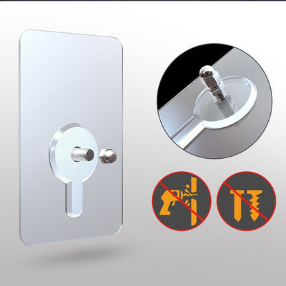 10 Pack Heavy-Duty Transparent Adhesive Hooks Without Drilling