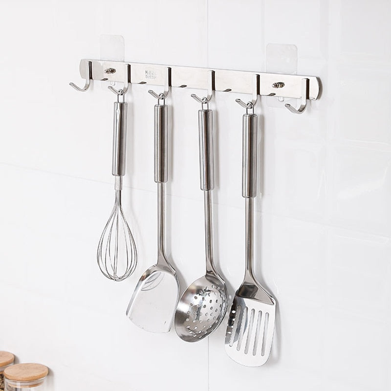 10 Pack Heavy-Duty Transparent Adhesive Hooks Without Drilling