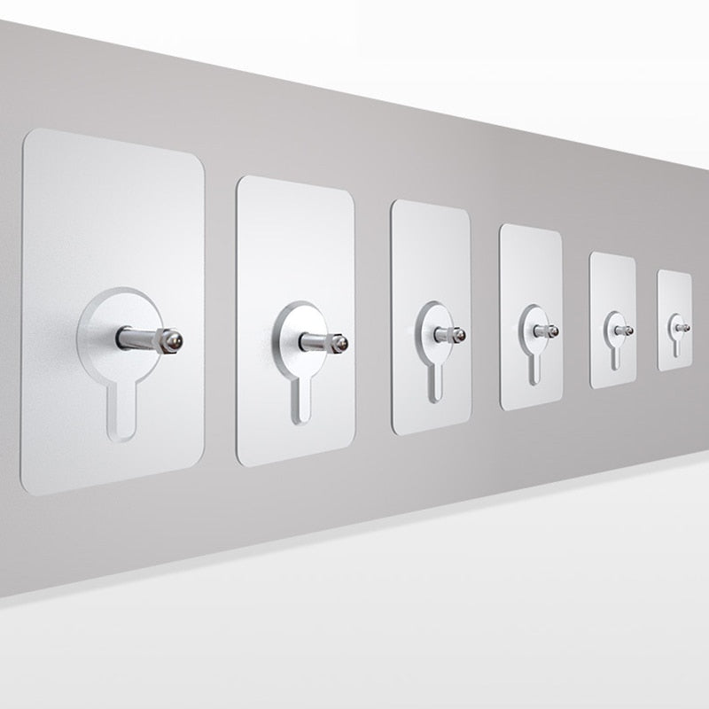 10 Pack Heavy-Duty Transparent Adhesive Hooks Without Drilling