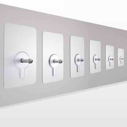 10 Pack Heavy-Duty Transparent Adhesive Hooks Without Drilling