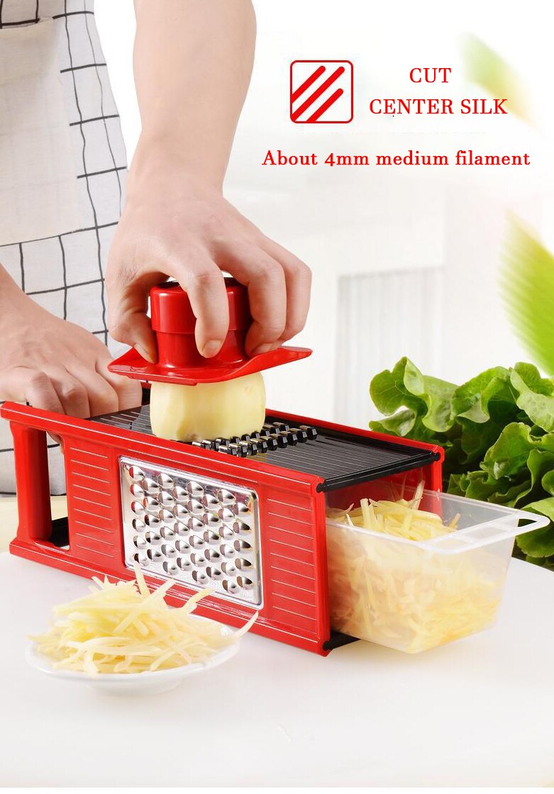Four-Sided Vegetable Grater and Slicer - Multifunctional Kitchen Tool