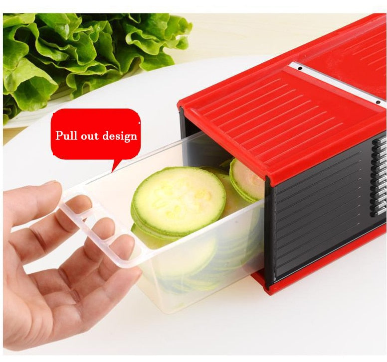 Four-Sided Vegetable Grater and Slicer - Multifunctional Kitchen Tool