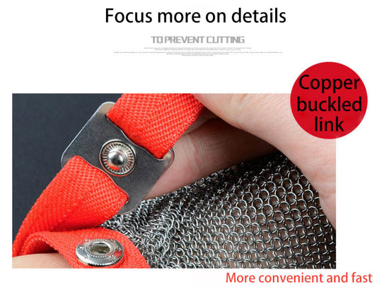 Cut-Resistant Mesh Gloves in Stainless Steel